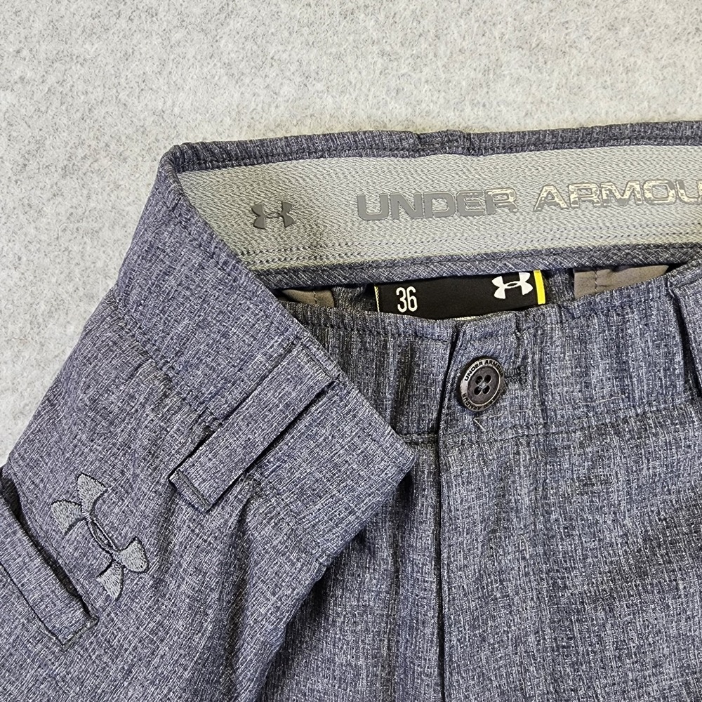 Under Armour Match Play Vented Golf Shorts Gray Mens 36 Performance